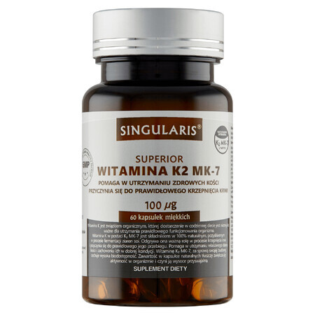 Singularis Superior, Vitamine K2 MK7, 60 gélules