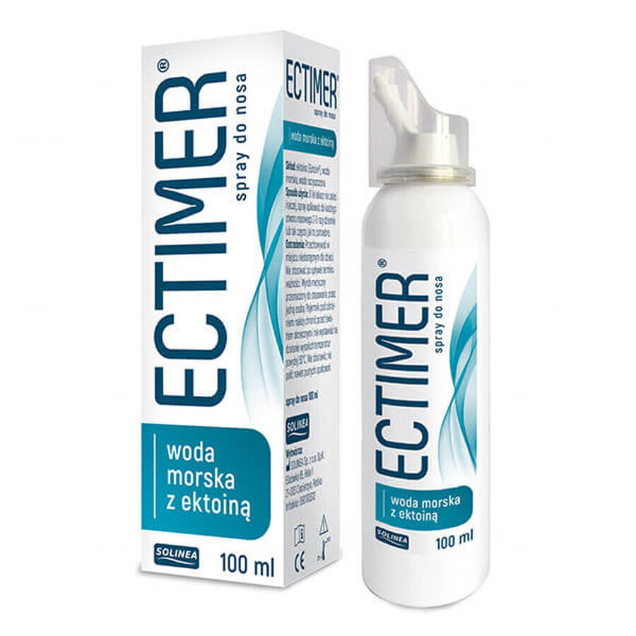 Ectimer, spray nasal à base d'eau de mer et d'ectoine, 100 ml