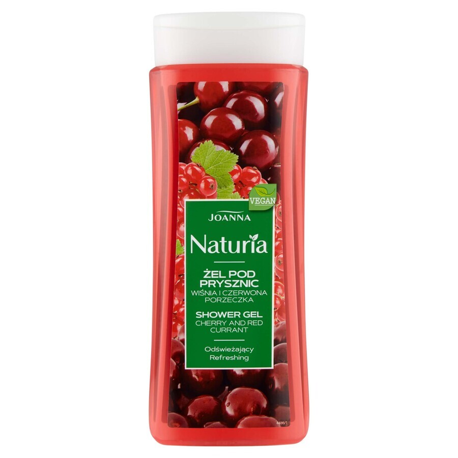 Joanna Naturia, gel douche, cerise et cassis, 300 ml