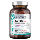 MyVita Silver Vitamine K2 + D3 4000 UI Forte, 120 gélules