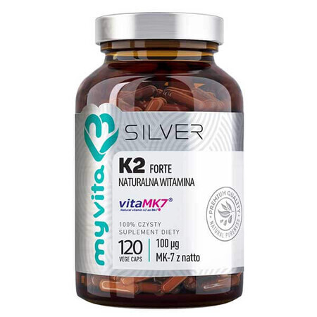 MyVita Silver Vitamin K2 100 µg FORTE, natural, 120 capsules