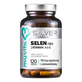 MyVita Silver Selenium Forte avec Vitamines A + C + E, 120 gélules