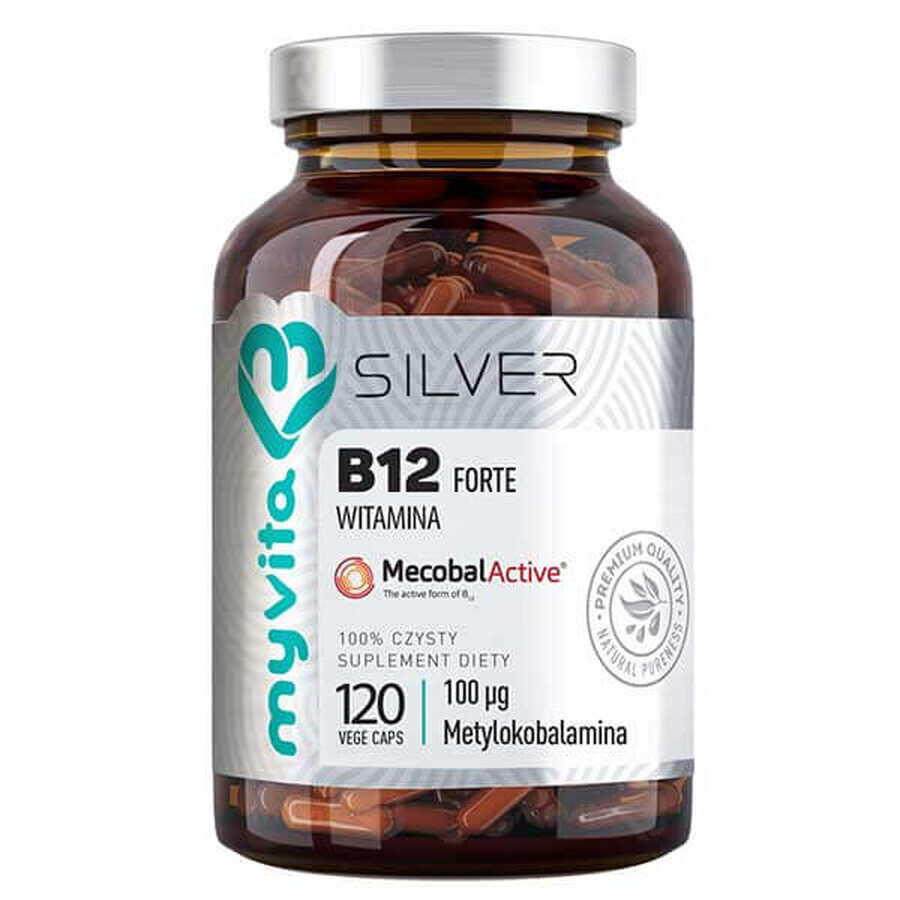 MyVita Silver B12 Forte, vitamin B12 100 µg, 120 capsules