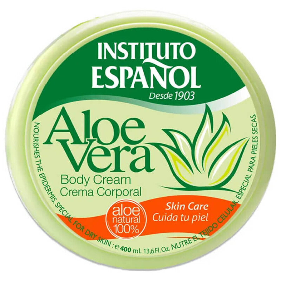 Instituto Espanol, Aloe Vera, crème pour le corps, hydratante, 400 ml