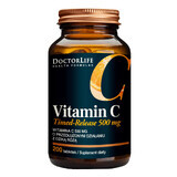 Doctor Life Vitamine C Timed-Release, vitamine C 500 mg met wilde roos, 200 tabletten met verlengde afgifte