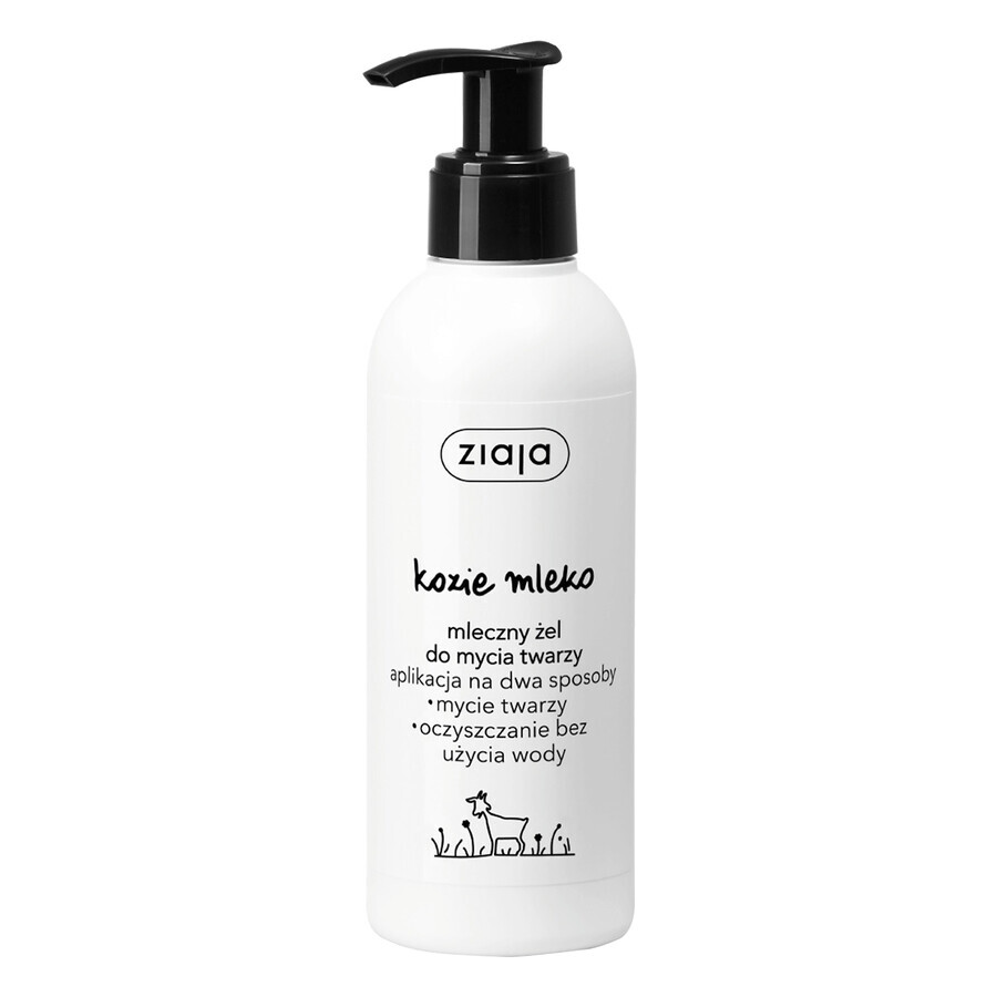 Gel Detergente Viso Ziaja Latte di Capra, Idratazione e Protezione, 200 ml