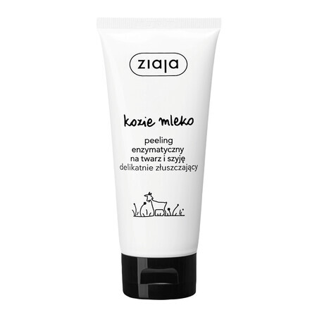 Ziaja Latte di Capra, Peeling Enzimatico Viso e Collo, 75 ml