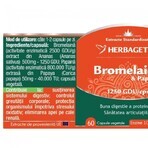 Bromelain and Papain, 60 capsules, Herbagetica