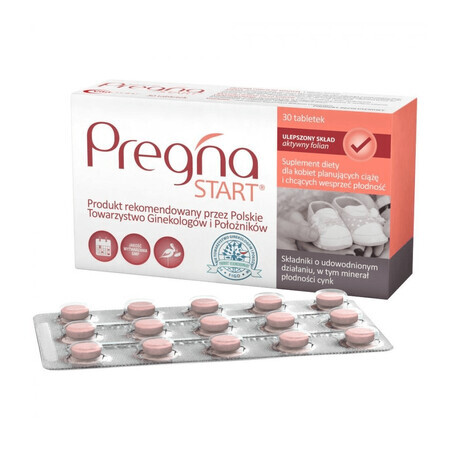 Pregna Start, pentru femeile care planifică o sarcină, 30 comprimate