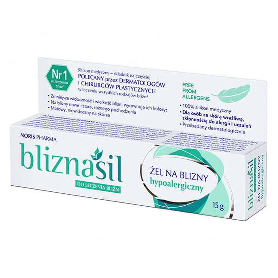 Bliznasil, gel pentru cicatrici, hipoalergenic, 15 g