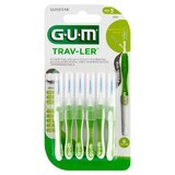 Sunstar Gum Trav-Ler, brosse pour espace interdentaire, 1.1 mm, 6 pièces