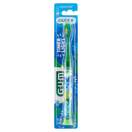 Sunstar Gum, brosse à dents pour enfants, Monster Light-Up 903, 7-9 ans, 1 pièce