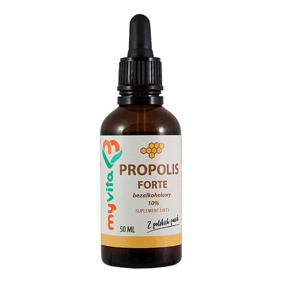 MyVita Propolis Forte sans alcool 10%, gouttes, 50 ml