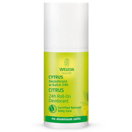 Weleda, déodorant roll on aux agrumes, 50 ml