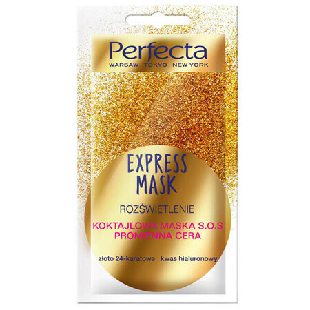 Perfecta Express Mask, masque cocktail S.O.S teint éclatant, 8 ml