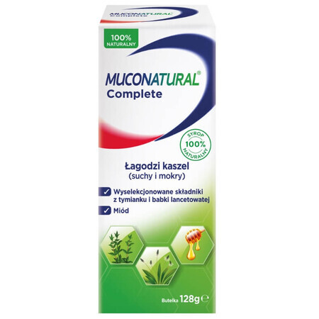 Muconatural Complet, sirop pour enfants à partir de 1 an et adultes, 128 g