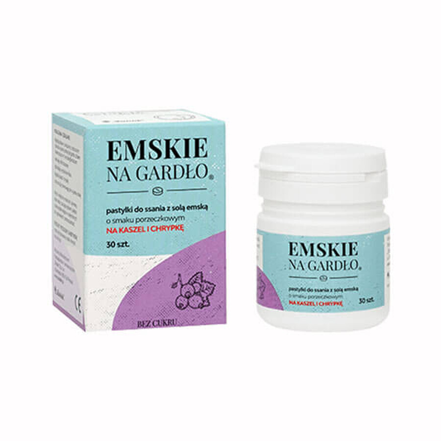 Emskie Na Gardło, currant flavor, 30 tablets