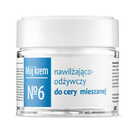 Fitomed My Cream No. 06, crème hydratante et revitalisante pour les peaux mixtes et fatiguées, 55 g