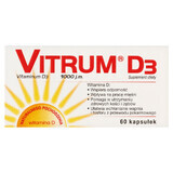 Vitrum D3, vitamine D 1000 IU, 60 gélules