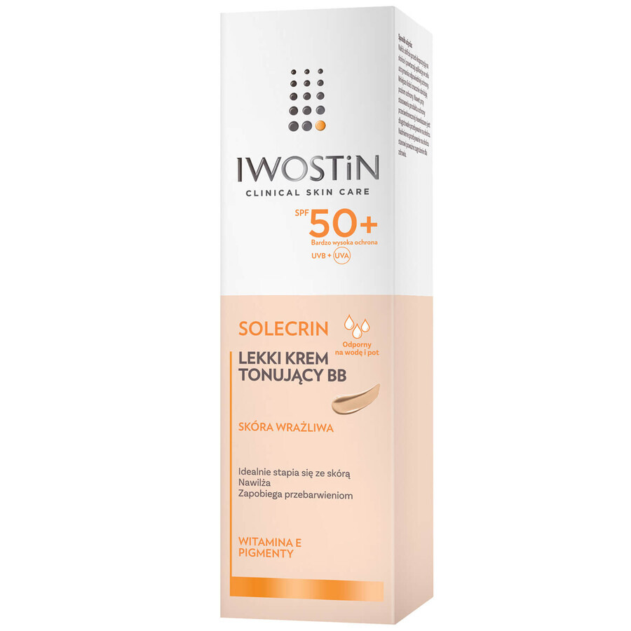 Iwostin Solecrin, BB crème, peau sensible, SPF 50+, 30 ml