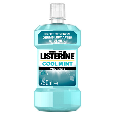 Listerine Cool Mint, bain de bouche, saveur douce, sans alcool, 250 ml