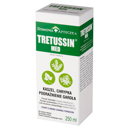 Tretussin Med, sirop, arôme de cassis, 250 ml