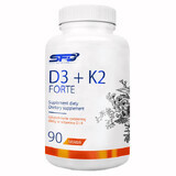 SFD D3 + K2 Forte, vitamine D 2000 UI + vitamine K 200 µg, 90 comprimés