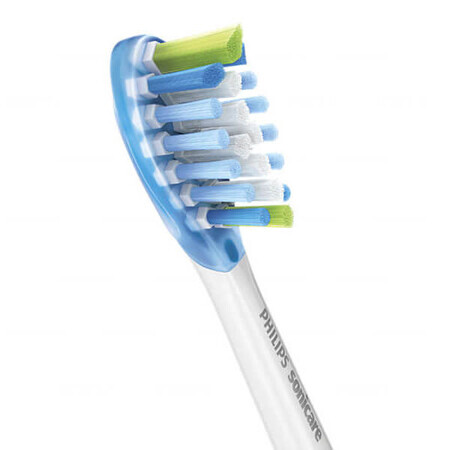 Philips, vârfuri de schimb pentru periuța de dinți sonică Sonicare C3 Premium Plaque Defence, HX9042/17, alb, 2 bucăți