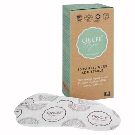 GingerOrganic, serviettes hygiéniques, 30 pièces