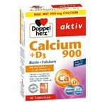 Calcium 900 mg + D3 + Biotine + Acide folique, 30 comprimés, Doppelherz