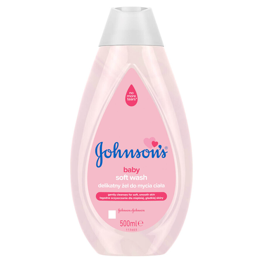 Johnson's baby, Soft wash, gel lavant doux pour le corps de bébé, 500 ml