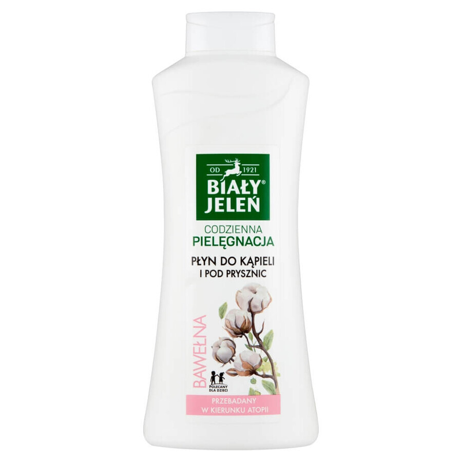 White Deer, liquide pour le bain et la douche, avec du coton, 750 ml