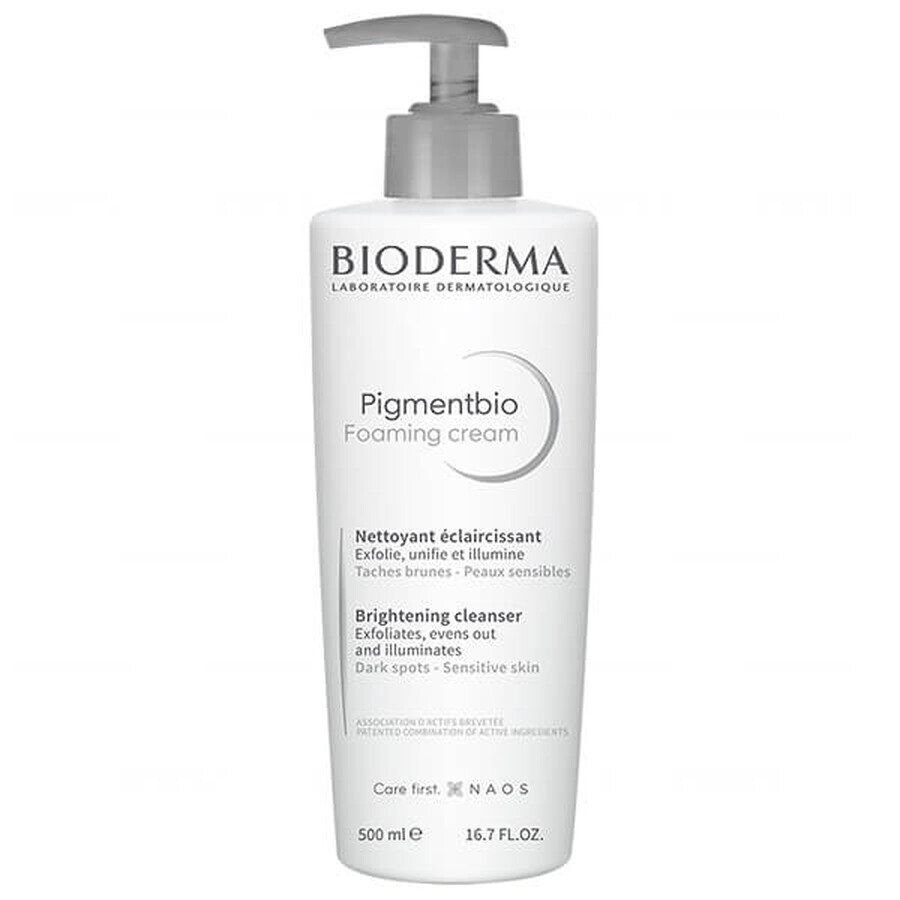 Bioderma Pigmentbio Schiuma Cremosa 500ml - Esfoliante per Macchie Cutanee