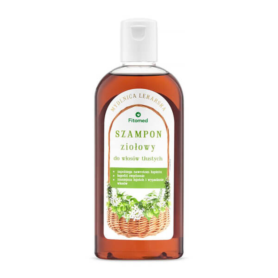 Fitomed, shampoing traditionnel pour cheveux gras, saponaire, 250 ml