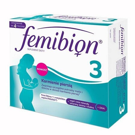 Femibion 3 Alăptare, 28 comprimate + 28 capsule
