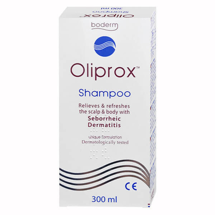 Oliprox, shampooing pour la dermatite séborrhéique du cuir chevelu et du corps, 300 ml