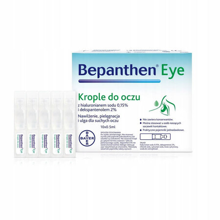 Bepanthen Eye drops, 0.5 ml x 10 single-dose containers