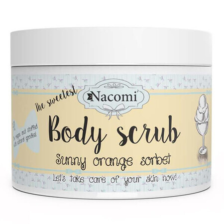 Coffret Nacomi Orange Sorbet, gommage corps 125 g + gommage visage et lèvres, 80 g + beurre corporel, 100 ml