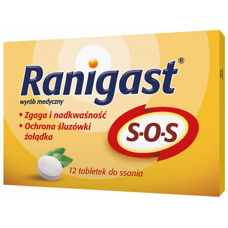 Ranigast SOS, 12 pastilles