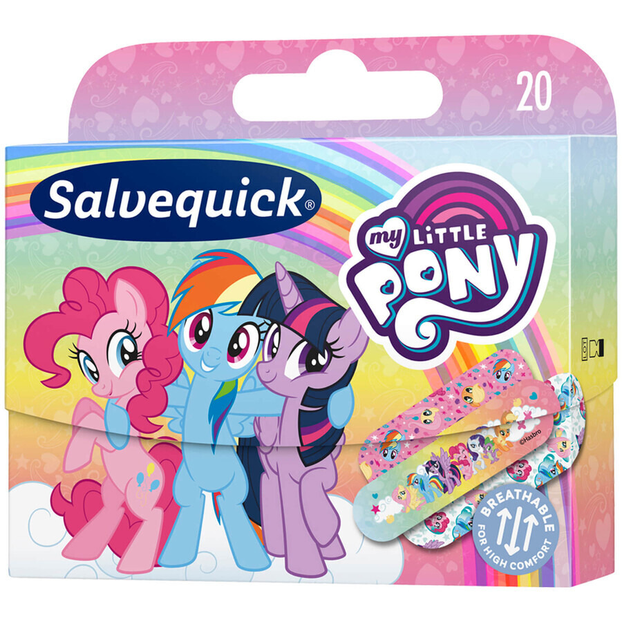 Salvequick, pansements My Little Pony, 20 pièces