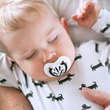 Lovi, pacifier, silicone, dynamic, Salt & Pepper, from 18 months, 2 pcs.