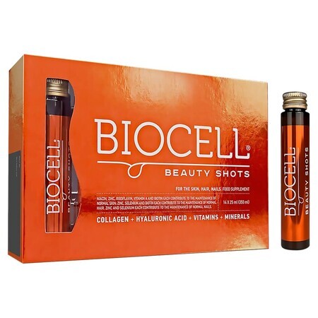 Biocell Beauty Shots, liquid, 14 x 25 ml