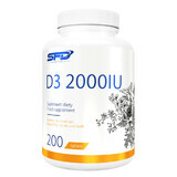 SFD D3 2000 IU, vitamine D 50 µg, 200 comprimés