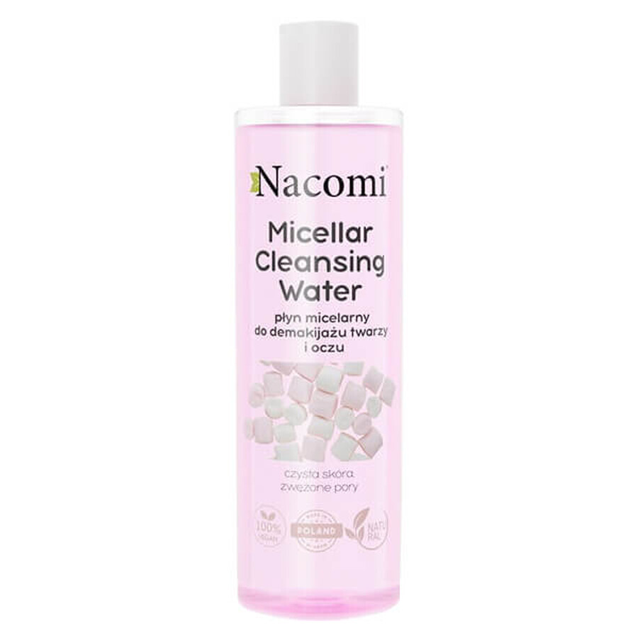 Nacomi Soluzione Micellare Struccante Viso e Occhi Ristrutturante Pori, 400ml