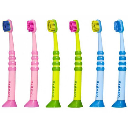 Curapox Baby CuraKid, brosse à dents pour enfants, 0-4 ans, Super Soft, 1 pièce