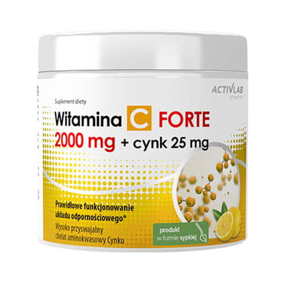 Activlab Pharma Vitamine C 2000 mg + Zinc 25 mg Forte, 500 g