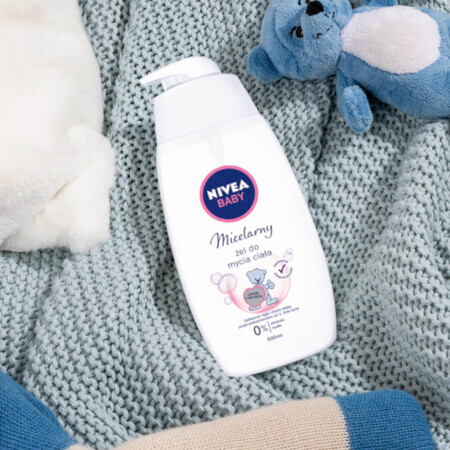 Nivea Baby Gel Micellare per il Corpo 500ml - Delicato ed Efficace, Ipoallergenico, Prodotto per la Cura della Pelle dei Bambini