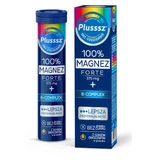 Plusssz 100% Magnesium Forte + B-Complex, sinaasappel-grapefruitsmaak, 20 bruistabletten