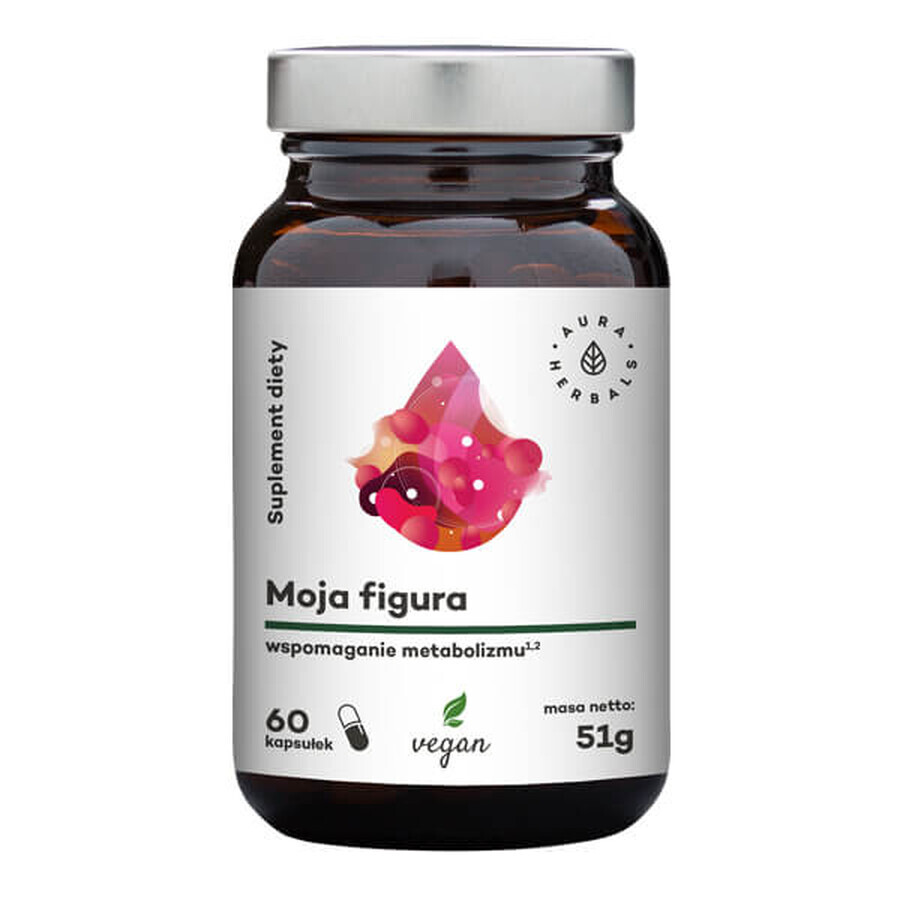 Aura Herbals, My Figure, suport pentru metabolism, 60 capsule vegane