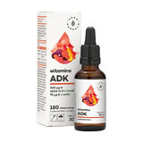 Aura Herbals, vitamine A + D3 2000 IU + K2 MK-7, 30 ml